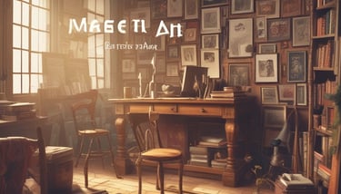 A group of students discussing in a classroom with charts on the wall.