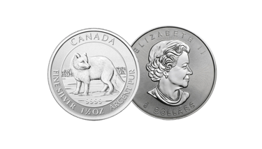 canadian arctic fox silver coin
