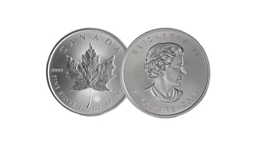canadian silver maple leaf coin