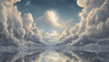 Le ciel se reflète dans le ciel
