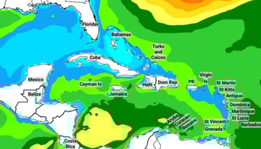 Cruiser Ship Comfort Forecast map