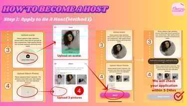 How to become as host in lumo app. Steps and procedue to become lumo host 