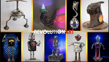 Tal Avitzur's sculptures showcased in Revolutionart's Issue 50, page 36.