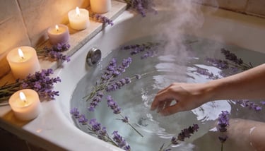 Energy clearing ritual using Epsom salt bath for emotional detox
