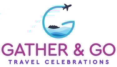 Gather & Go Travel Celebrations Logo - A fun and celebratory way to celebrate life's biggest moments