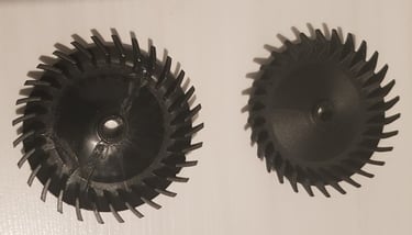 Repairing a kitchen appliance motor turbine