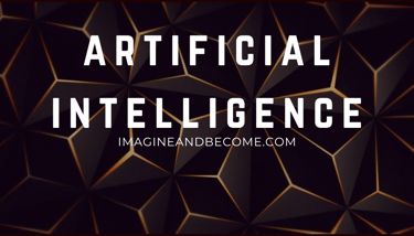 a black and white photo of a black and gold background with the words artificial intelligence
