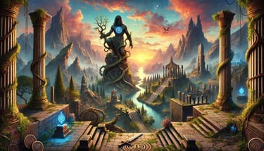 Un panthéon en ruine sur lequel la nature à repris ces droits