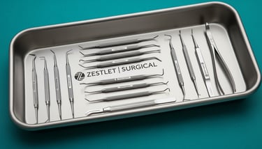 Die Wahl der richtigen OP-Trays ist entscheidend für Effizienz und Sicherheit. Zestlet Surgical, der
