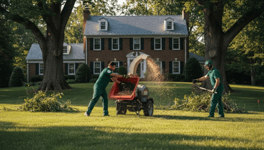 Yard debris removal in McLean, VA with brush and leaf disposal, storm cleanup, and Fairfax County tree debris services.