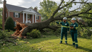 Fallen tree removal in Arlington, VA with emergency storm cleanup, arborist service, cost factors, and insurance guidance.