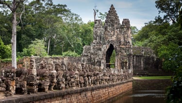 South gate of Angkor Thom. Cambodia