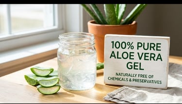 100% Pure Aloe Vera Gel Without Chemicals or Preservatives