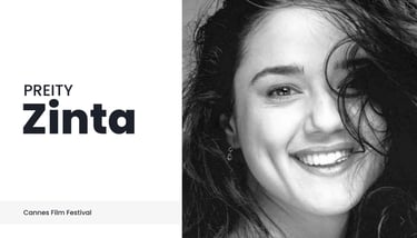 Preity Zinta's Cannes appearance also marked her return to the big screen after a gap of almost seven years. She is set to wo