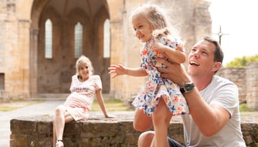 un moment en famille en beaujolais
