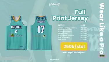 Full Printing Jersey Custom Pricelist