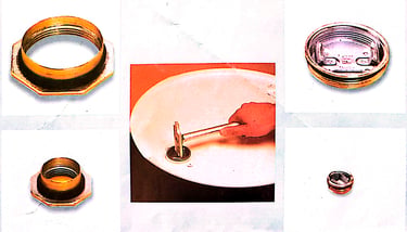 Steel drum bungs and flanges – zinc-plated closures by Pakistan Drums