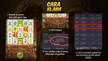 Panduan cara klaim Event Scatter Mahjong Ways di DindaHappy