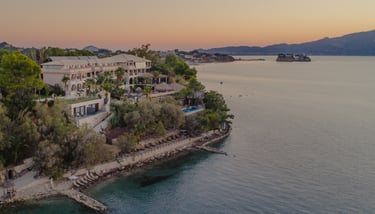 Gloria Maris Hotel Suites and Villa sunset location map zakynthos