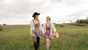 Photo de famille en extérieur