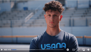 Hair and makeup for Nick Mayhugh in "Meet the Paralympic Athlete Turned Track Star"