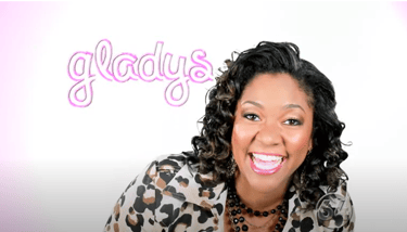 Hair and Makeup for TV Channel 64 Charlotte - Gladys at the office commercial