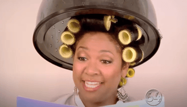 Hair and Makeup for TV Channel 64 Charlotte - Gladys at the salon commercial