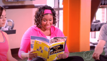 Hair and Makeup for TV Channel 64 Charlotte - Gladys at the gym commercial