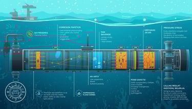 common offshore pipelines risks including corrosion pressure stress and leak points