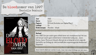 Startscherm Prezi leestip 'De Bloedzomer van 1997'