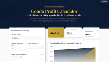 Calculadora del Retorno de tu Inversión en Preconstrucioón I Margarita Rosa Budina