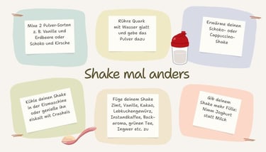shake mal anders - tipps zum variieren von reduzin diaetshake