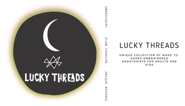 lucky threads advert -custom embroidery