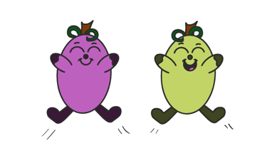 Dessin original de grains de raisins provenant de l'univers de Calnima autrice française indépendant