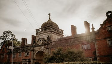 a wedding venue with tower
