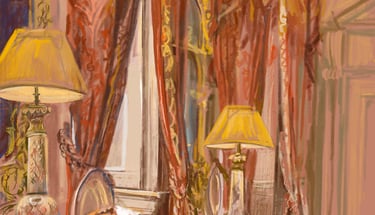 The Pink Dining Room at Dumfries House