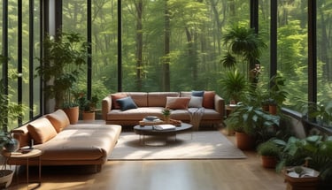 Bright living room with modern inventory