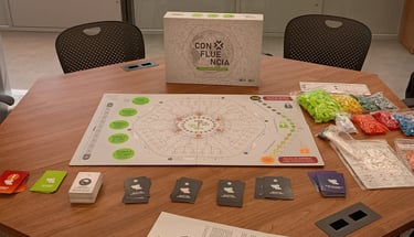 A set of boardgame Confluencia, a game of multisectorial internet governance by Cgi.br