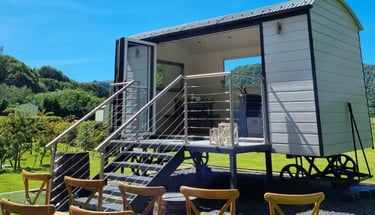 Ceremony Hut Blue Acre Weddings North Wales | Han & Stu Wedding Music Duo Blog