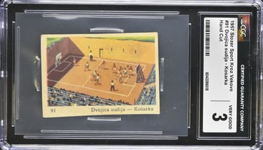 Vintage Basketball Card of Basket Euro Court