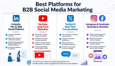which social media platforms are best for b2b