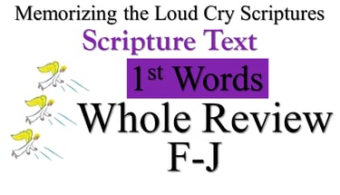 F-J Scripture Text 1st Words