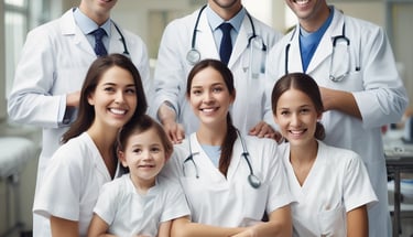 A mobile health services vehicle is parked on a street. The vehicle is beige with blue and orange accents, featuring text and logos, including 'Jockey Club Charles Kao Brain Health Services.' An illustrated portrait of a person in blue is displayed on the side. Trees and a building can be seen in the background, with metal barriers in front of the vehicle.