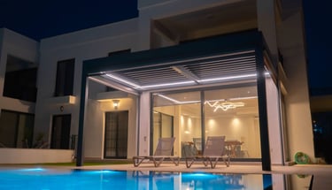 motorized louvered pergola