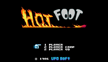 UFO 50 - Hot Foot Title Screen