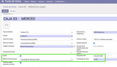 método de facturación