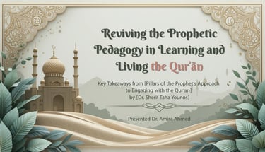 Delight Academy presentation on Reviving Prophetic Pedagogy at the ISNA West Coast Forum