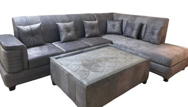 Comfortable L-shape sofa for living room interiors