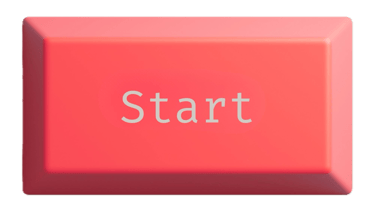 a red button with the word start on it
