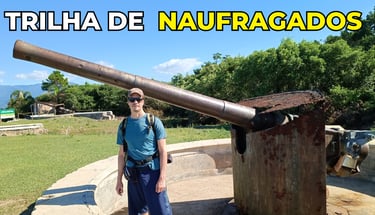Trilha de Naufragados, Canhões